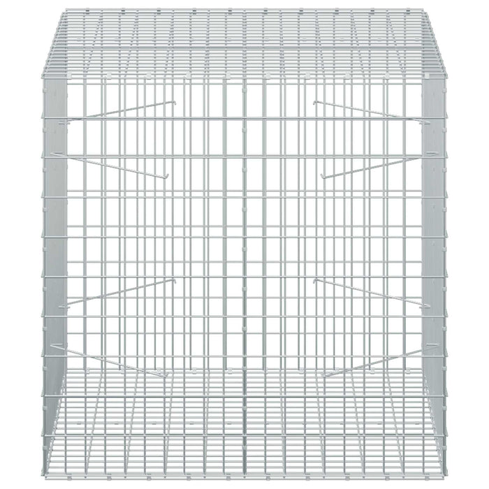 Gabion cu Sârmă de 5 mm și Plasă de 5x10 cm 100x100x100 cm WALTI