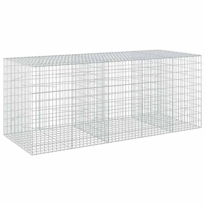 Gabion cu Sârmă de 5 mm și Plasă de 5x10 cm 250x100x100 cm WALTI