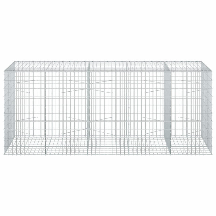 Gabion cu Sârmă de 5 mm și Plasă de 5x10 cm 250x100x100 cm WALTI