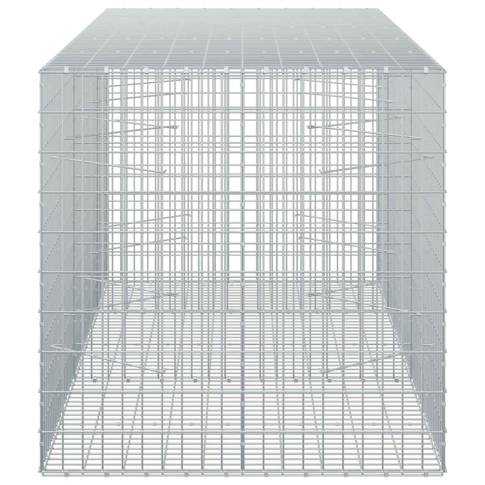 Gabion cu Sârmă de 5 mm și Plasă de 5x10 cm 250x100x100 cm WALTI