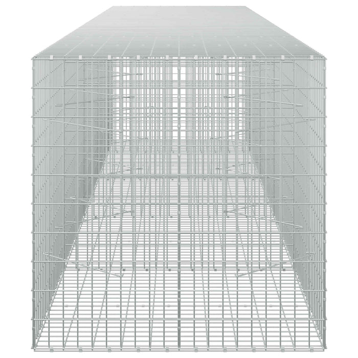 Gabion cu Sârmă de 5 mm și Plasă de 5x10 cm 450x100x100 cm WALTI