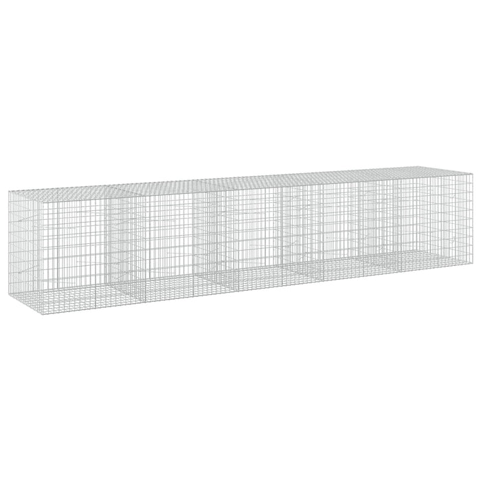 Gabion cu Sârmă de 5 mm și Plasă de 5x10 cm 500x100x100 cm WALTI