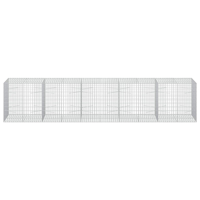 Gabion cu Sârmă de 5 mm și Plasă de 5x10 cm 500x100x100 cm WALTI