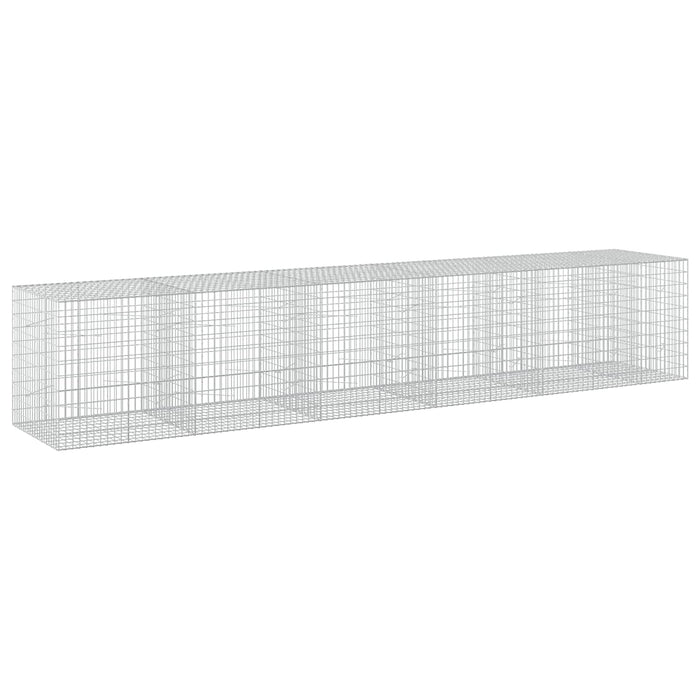 Gabion cu Sârmă de 5 mm și Plasă de 5x10 cm 550x100x100 cm WALTI