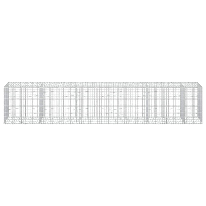 Gabion cu Sârmă de 5 mm și Plasă de 5x10 cm 550x100x100 cm WALTI