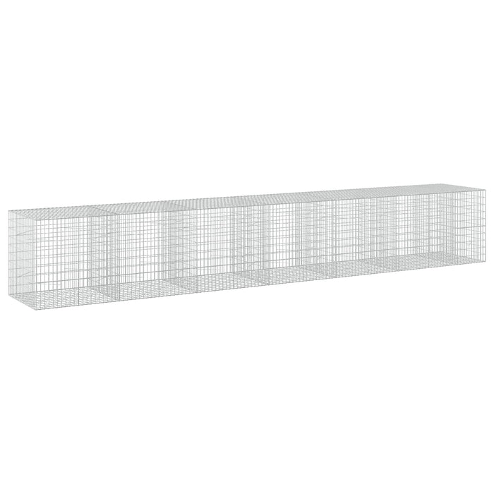 Gabion cu Fir de 5 mm și Plasă de 5x10 cm 650x100x100 cm - WALTI WALTI