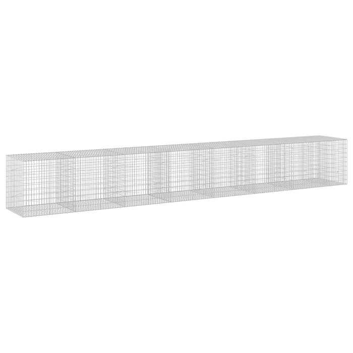 Gabion cu Sârmă de 5 mm și Plasă de 5x10 cm 750x100x100 cm WALTI