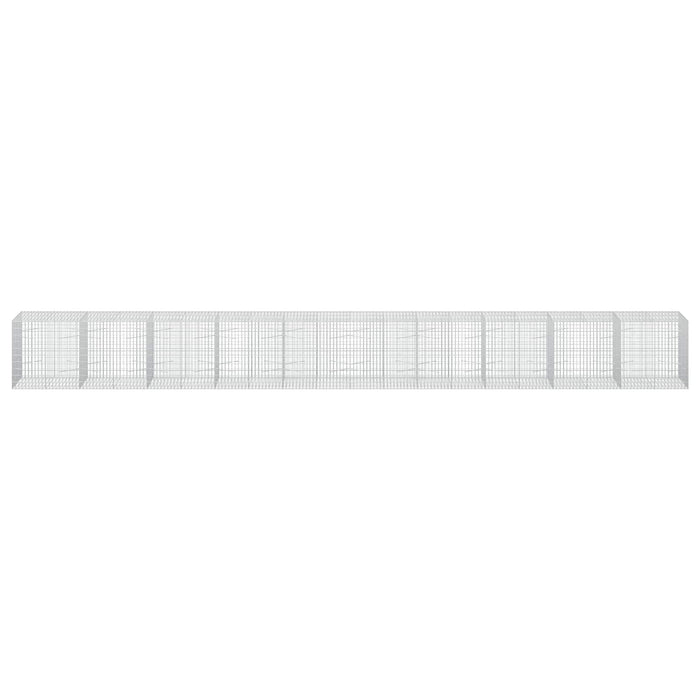 Gabion cu Sârmă de 5 mm și Plasă de 5x10 cm 1000x100x100 cm WALTI