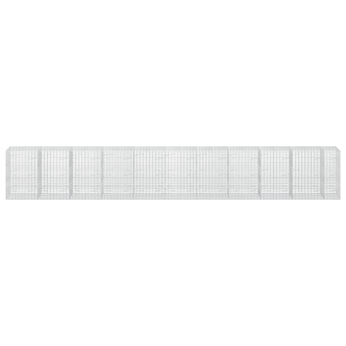Gabion cu Fir de 5 mm și Plasă de 5x10 cm 1050x100x150 cm WALTI