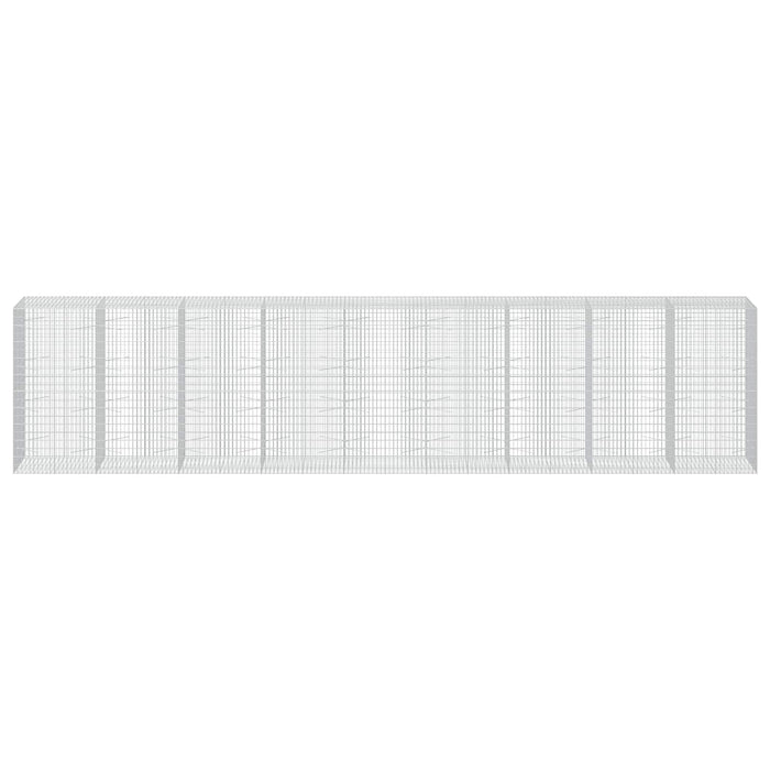 Gabion cu Sârmă de 5 mm și Plasă de 5x10 cm 900x100x200 cm WALTI