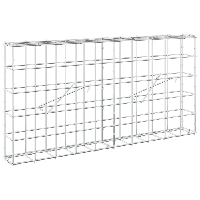 Gabion cu fir de 5 mm și plasă de 10x10 cm 100x10x50 cm WALTI
