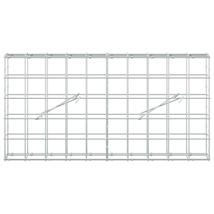 Gabion cu fir de 5 mm și plasă de 10x10 cm 100x10x50 cm WALTI
