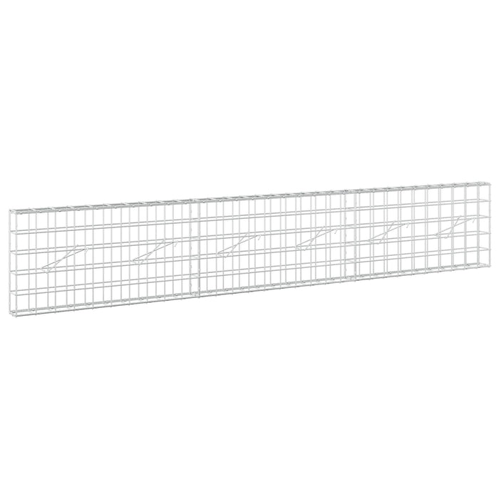 Gabion cu fir de 5 mm și plasă de 10x10 cm 300x10x50 cm WALTI