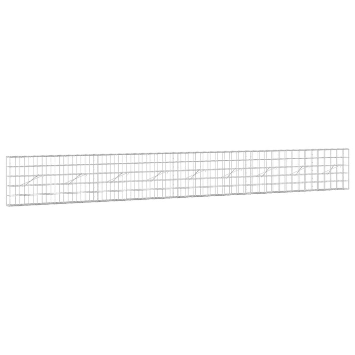 Gabion cu fir de 5 mm și plasă de 10x10 cm 450x10x50 cm WALTI