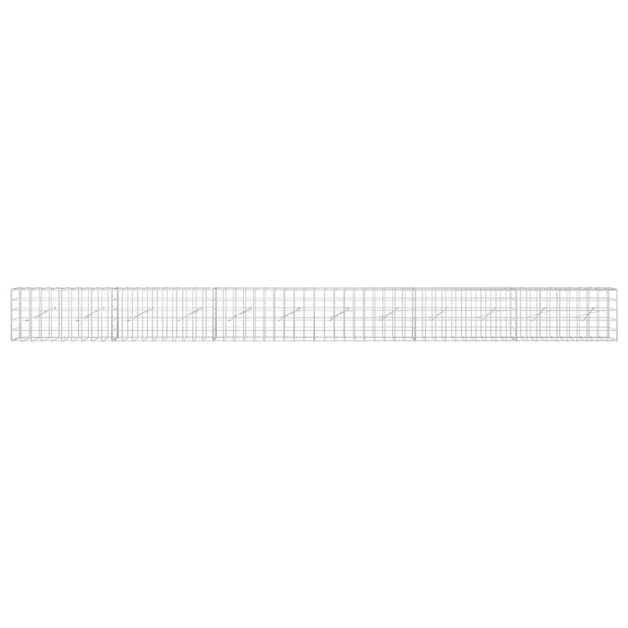 Gabion cu fir de 5 mm și plasă de 10x10 cm 600x10x50 cm WALTI