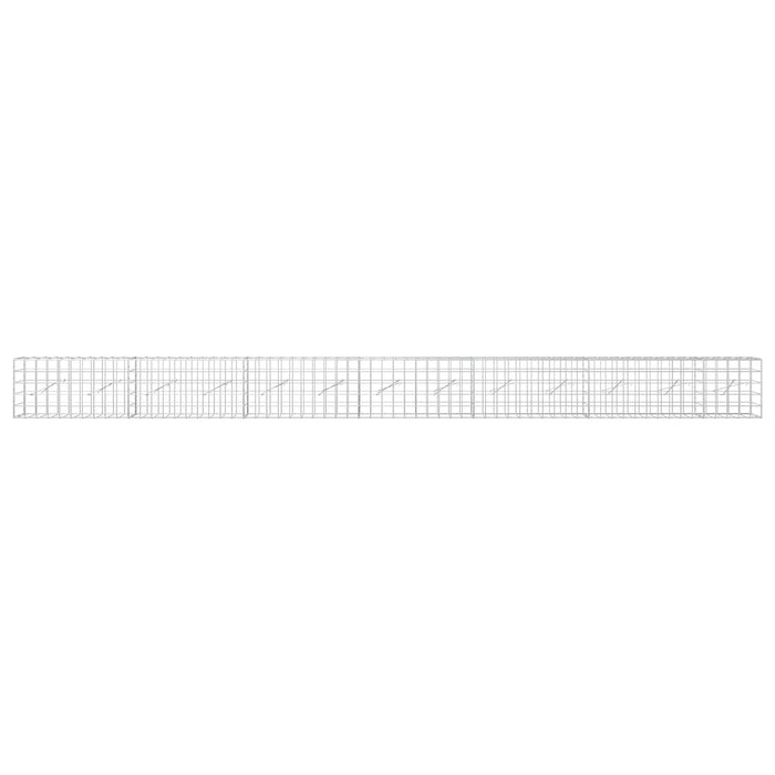 Gabion cu fir de 5 mm și plasă de 10x10 cm 650x10x50 cm WALTI