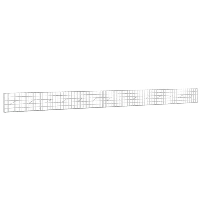 Gabion cu fir de 5 mm și plasă de 10x10 cm 700x10x50 cm WALTI