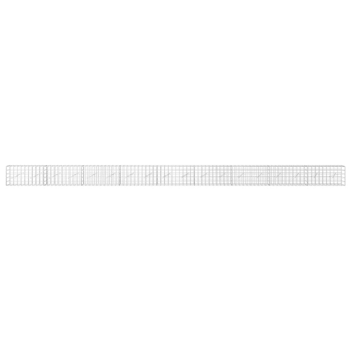 Gabion cu fir de 5 mm și plasă de 10x10 cm 900x10x50 cm WALTI