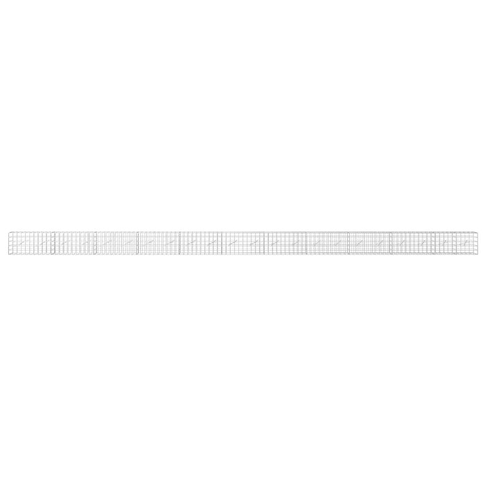 Gabion cu fir de 5 mm și plasă de 10x10 cm 1100x10x50 cm WALTI