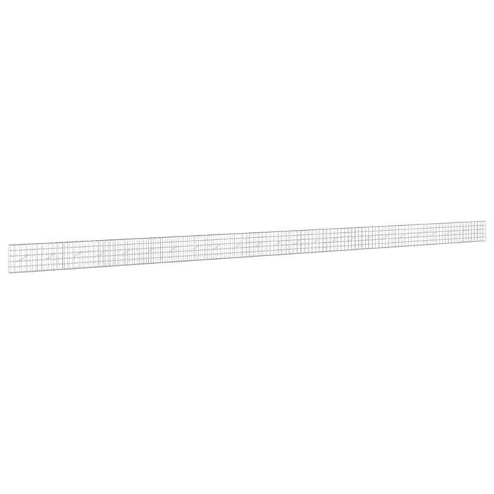 Gabion cu fir de 5 mm și plasă de 10x10 cm 1200x10x50 cm WALTI
