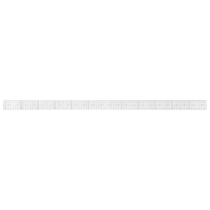 Gabion cu fir de 5 mm și plasă de 10x10 cm 1200x10x50 cm WALTI