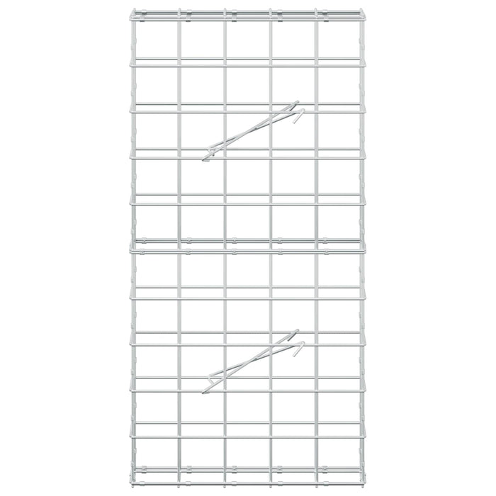 Gabion cu fir de 5 mm și plasă de 10x10 cm 50x10x100 cm WALTI