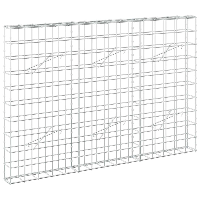 Gabion cu fir de 5 mm și plasă de 10x10 cm 150x10x100 cm WALTI