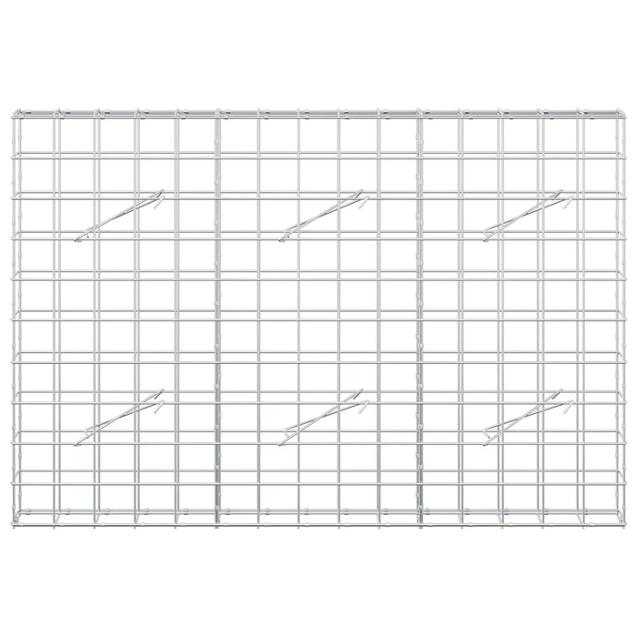 Gabion cu fir de 5 mm și plasă de 10x10 cm 150x10x100 cm WALTI