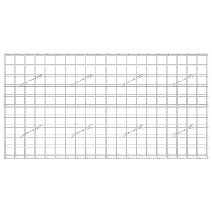 Gabion cu fir de 5 mm și plasă de 10x10 cm 200x10x100 cm WALTI