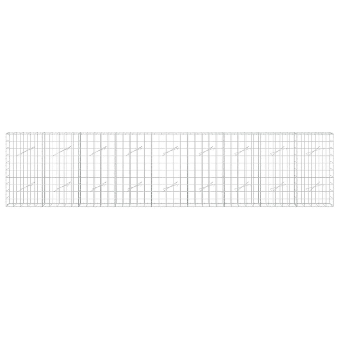 Gabion cu fir de 5 mm și plasă de 10x10 cm 450x10x100 cm WALTI