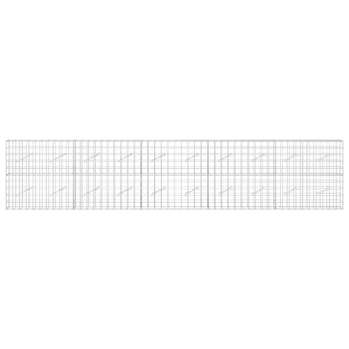 Gabion cu fir de 5 mm și plasă de 10x10 cm 500x10x100 cm WALTI