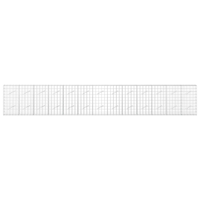 Gabion cu fir de 5 mm și plasă de 10x10 cm 650x10x100 cm WALTI