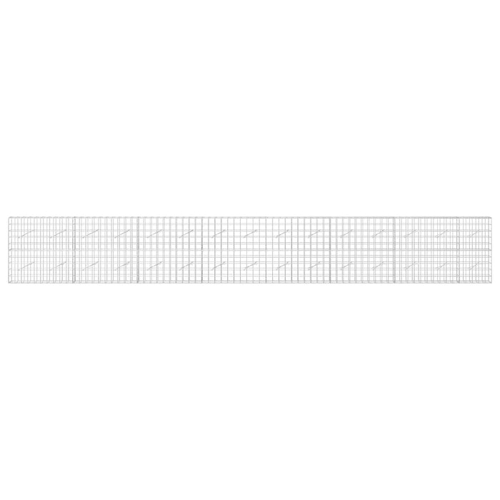 Gabion cu fir de 5 mm și plasă de 10x10 cm 750x10x100 cm WALTI