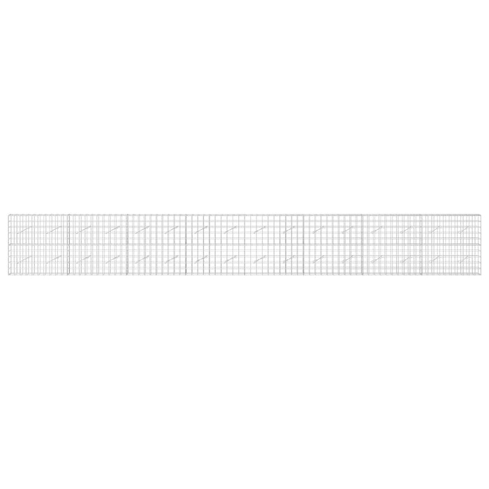 Gabion cu fir de 5 mm și plasă de 10x10 cm 800x10x100 cm WALTI