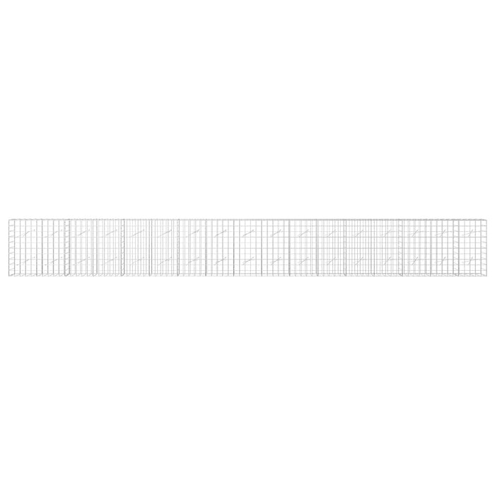Gabion cu fir de 5 mm și plasă de 10x10 cm 850x10x100 cm WALTI