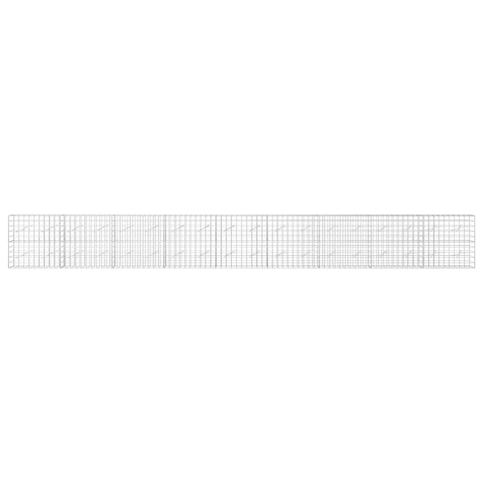 Gabion cu fir de 5 mm și plasă de 10x10 cm 900x10x100 cm WALTI