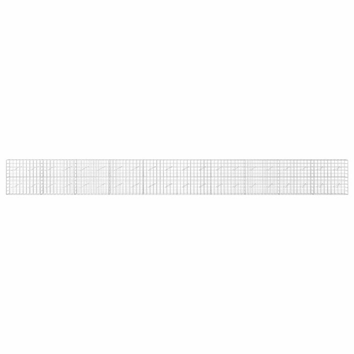 Gabion cu fir de 5 mm și plasă de 10x10 cm 1000x10x100 cm WALTI