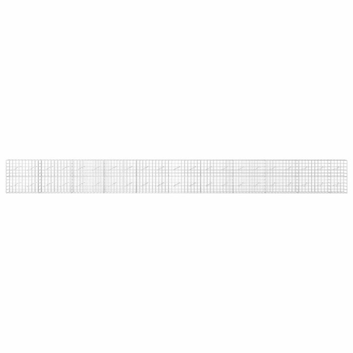 Gabion cu fir de 5 mm și plasă de 10x10 cm 1050x10x100 cm WALTI