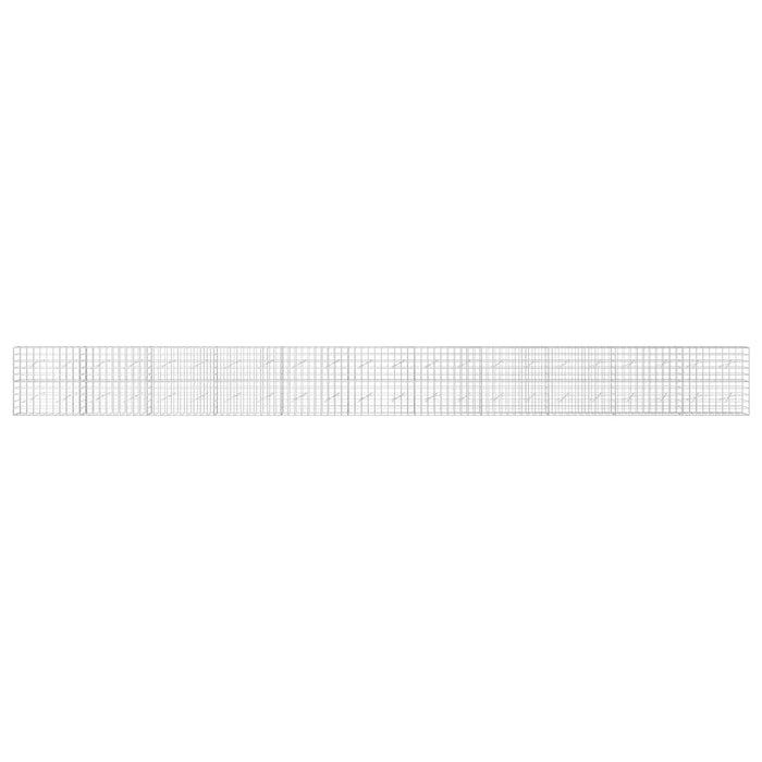 Gabion cu fir de 5 mm și plasă de 10x10 cm 1100x10x100 cm WALTI