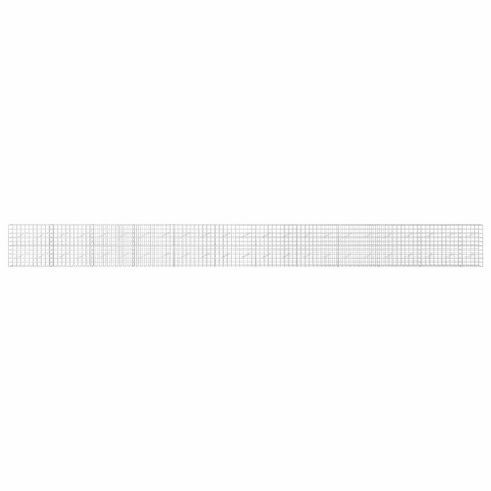 Gabion cu fir de 5 mm și plasă de 10x10 cm 1150x10x100 cm WALTI