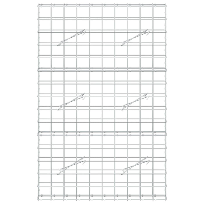 Gabion cu fir de 5 mm și plasă de 10x10 cm 100x10x150 cm WALTI