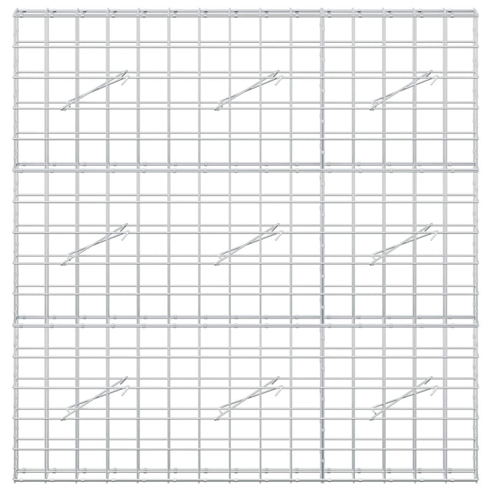 Gabion cu fir de 5 mm și plasă de 10x10 cm 150x10x150 cm WALTI