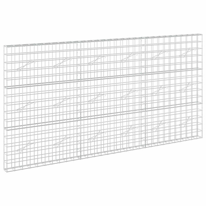Gabion cu fir de 5 mm și plasă de 10x10 cm 300x10x150 cm WALTI