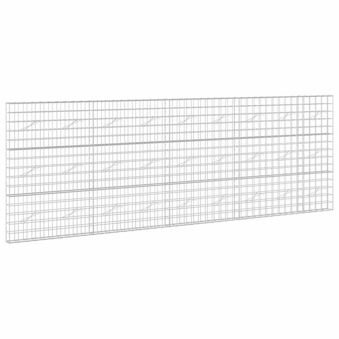 Gabion cu fir de 5 mm și plasă de 10x10 cm 450x10x150 cm WALTI
