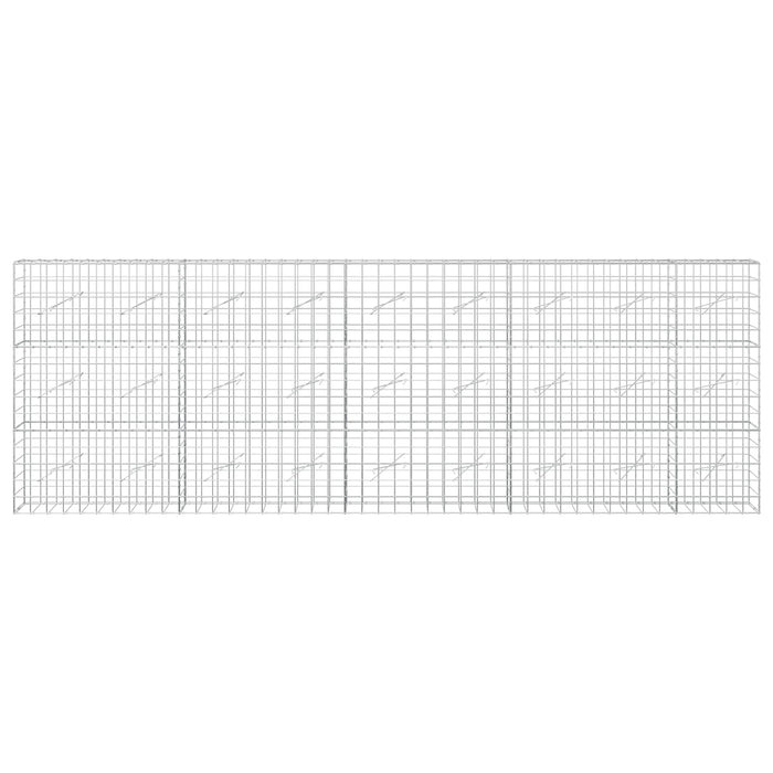 Gabion cu fir de 5 mm și plasă de 10x10 cm 450x10x150 cm WALTI