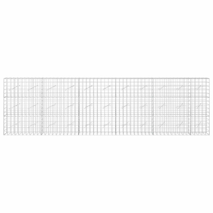 Gabion cu fir de 5 mm și plasă de 10x10 cm 550x10x150 cm WALTI