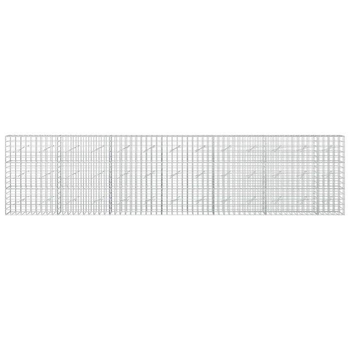 Gabion cu fir de 5 mm și plasă de 10x10 cm 650x10x150 cm WALTI