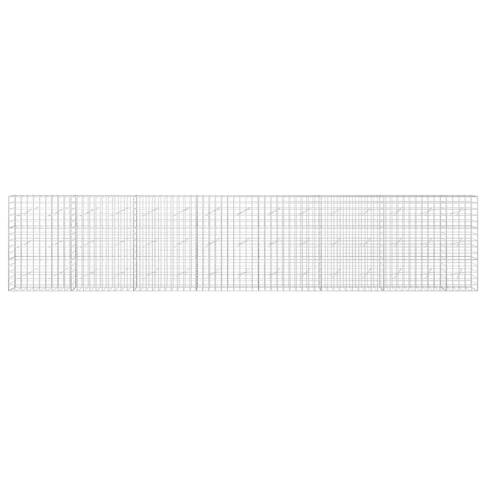 Gabion cu fir de 5 mm și plasă de 10x10 cm 750x10x150 cm WALTI