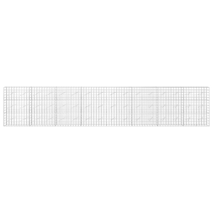 Gabion cu fir de 5 mm și plasă de 10x10 cm 800x10x150 cm WALTI