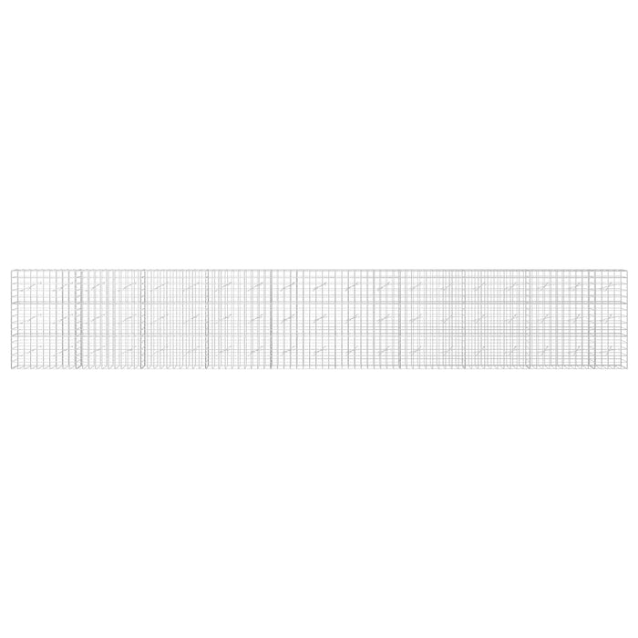 Gabion cu fir de 5 mm și plasă de 10x10 cm 950x10x150 cm WALTI